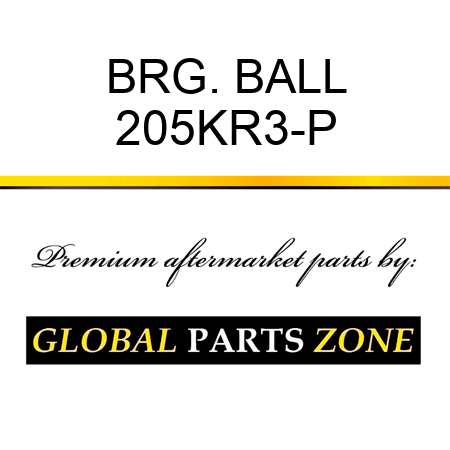 BRG. BALL 205KR3-P