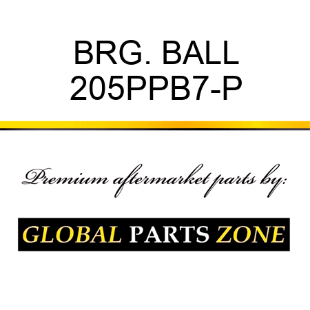 BRG. BALL 205PPB7-P