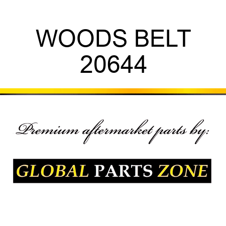 WOODS BELT 20644