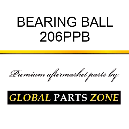 BEARING BALL 206PPB