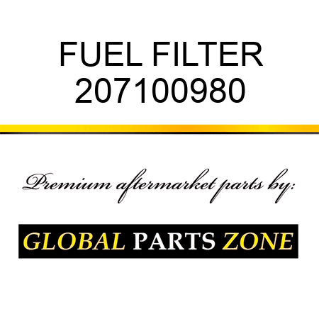 FUEL FILTER 207100980