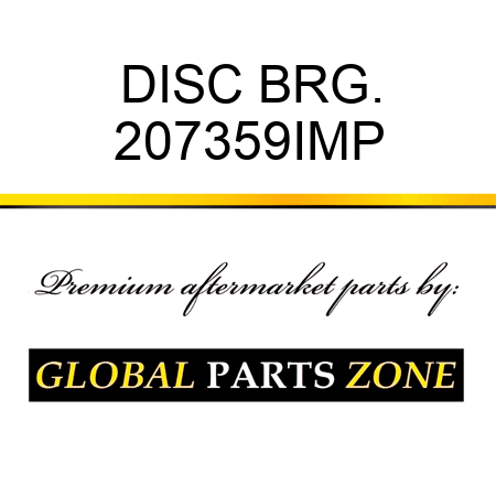 DISC BRG. 207359IMP