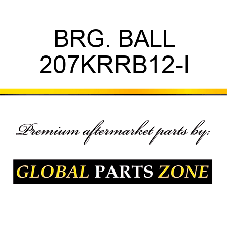 BRG. BALL 207KRRB12-I