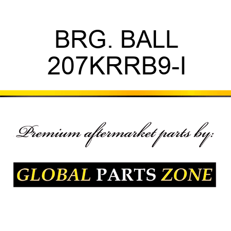 BRG. BALL 207KRRB9-I