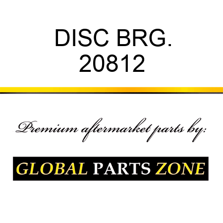 DISC BRG. 20812
