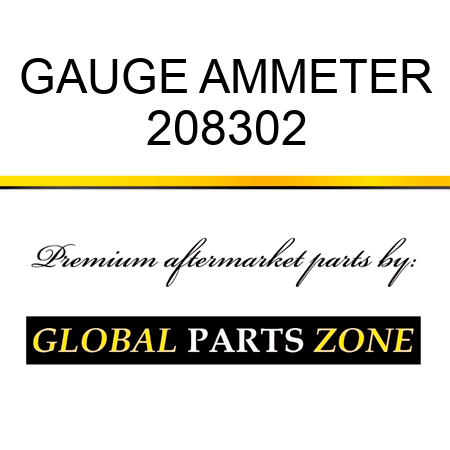 GAUGE AMMETER 208302