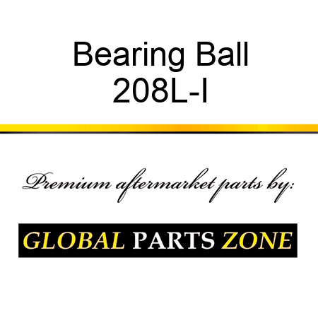 Bearing Ball 208L-I