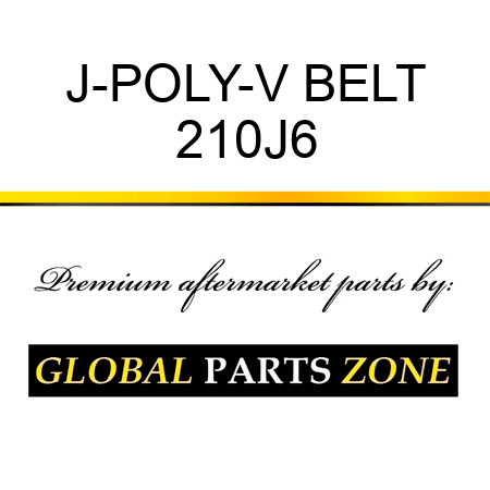 J-POLY-V BELT 210J6