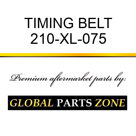 TIMING BELT 210-XL-075