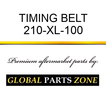 TIMING BELT 210-XL-100