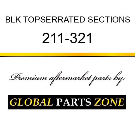 BLK TOPSERRATED SECTIONS 211-321