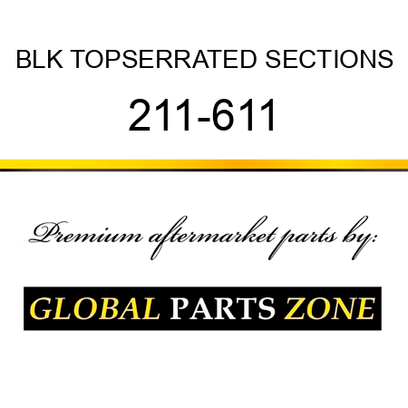 BLK TOPSERRATED SECTIONS 211-611