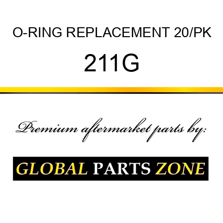 O-RING REPLACEMENT 20/PK 211G