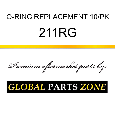 O-RING REPLACEMENT 10/PK 211RG