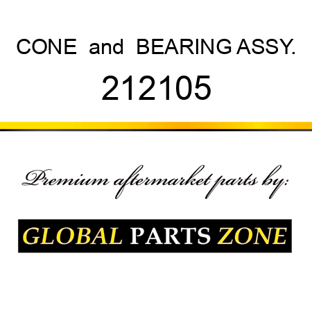 CONE & BEARING ASSY. 212105