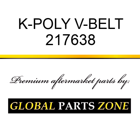 K-POLY V-BELT 217638