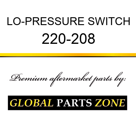 LO-PRESSURE SWITCH 220-208