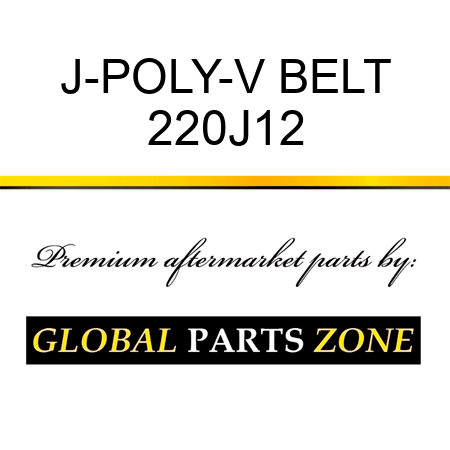 J-POLY-V BELT 220J12
