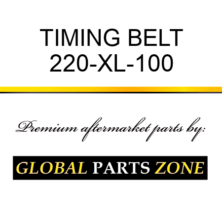 TIMING BELT 220-XL-100