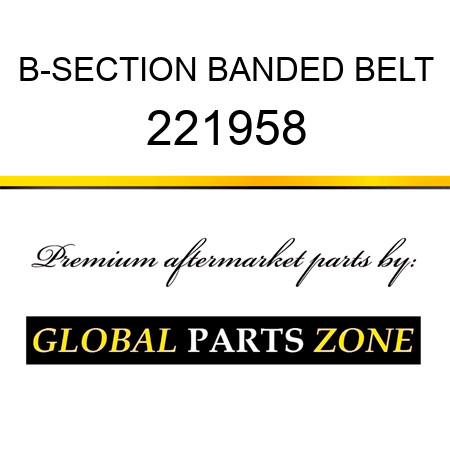 B-SECTION BANDED BELT 221958