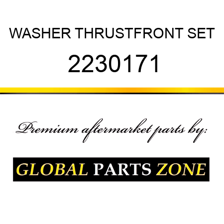 WASHER THRUSTFRONT SET 2230171