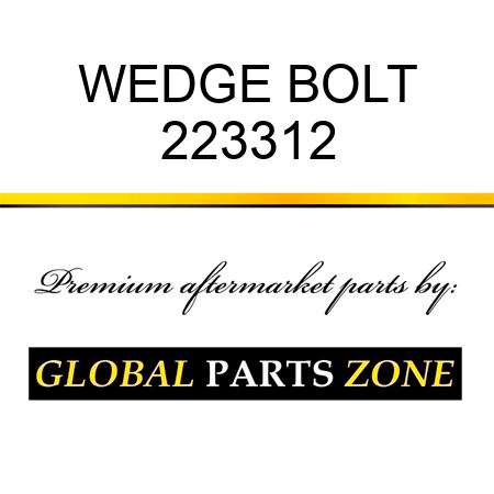 WEDGE BOLT 223312