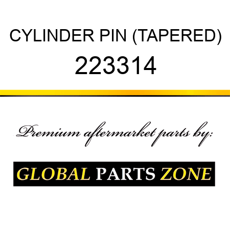 CYLINDER PIN (TAPERED) 223314