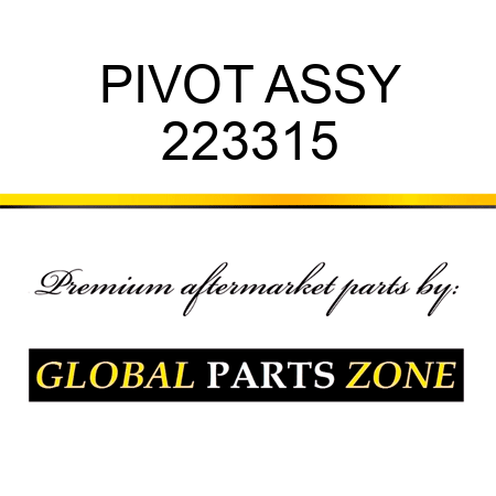 PIVOT ASSY 223315