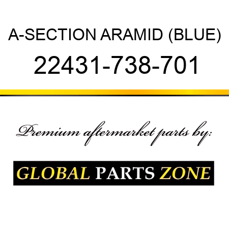 A-SECTION ARAMID (BLUE) 22431-738-701