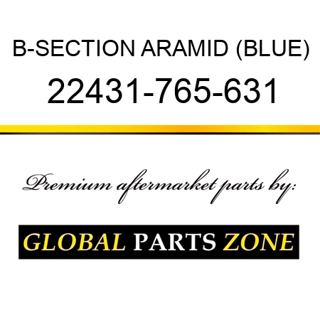 B-SECTION ARAMID (BLUE) 22431-765-631