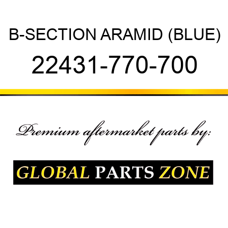 B-SECTION ARAMID (BLUE) 22431-770-700