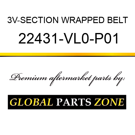3V-SECTION WRAPPED BELT 22431-VL0-P01