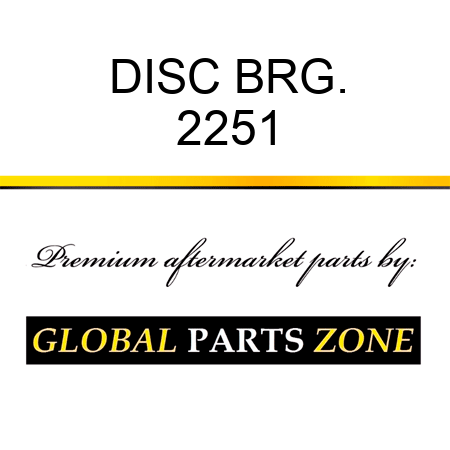 DISC BRG. 2251