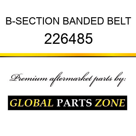 B-SECTION BANDED BELT 226485