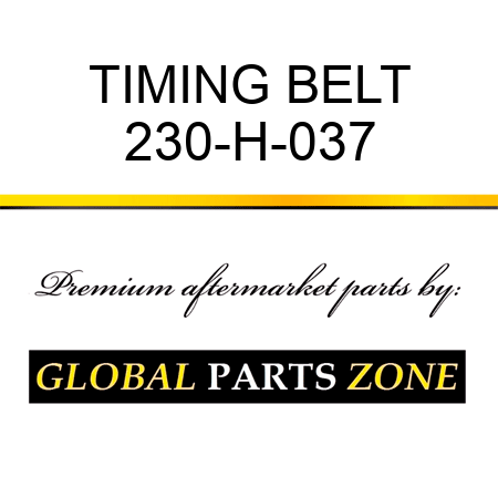 TIMING BELT 230-H-037