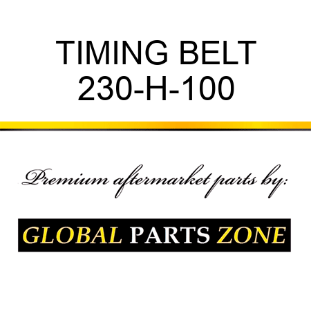 TIMING BELT 230-H-100