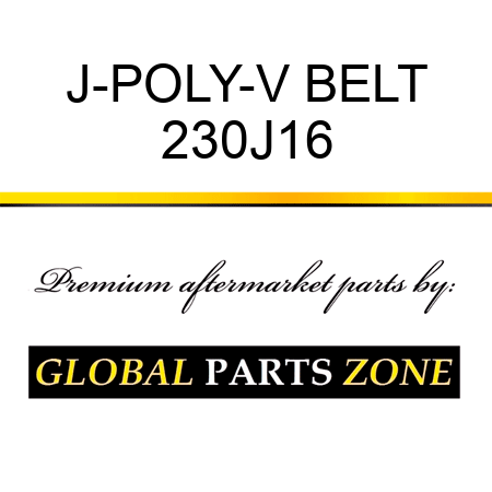 J-POLY-V BELT 230J16