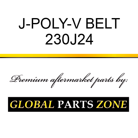 J-POLY-V BELT 230J24