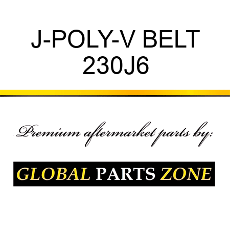 J-POLY-V BELT 230J6