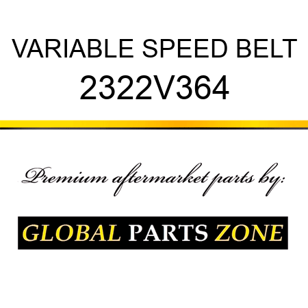 VARIABLE SPEED BELT 2322V364