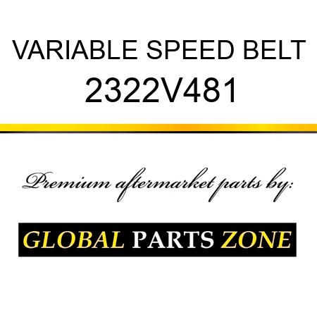 VARIABLE SPEED BELT 2322V481