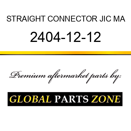 STRAIGHT CONNECTOR JIC MA 2404-12-12