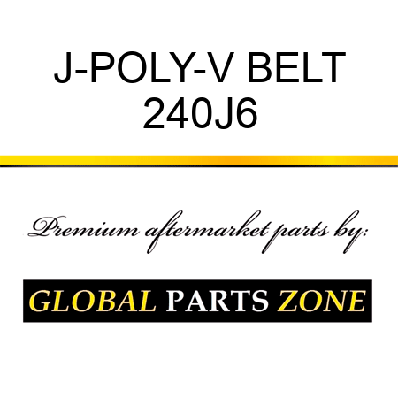 J-POLY-V BELT 240J6