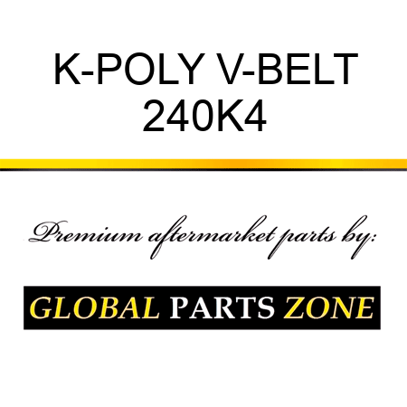 K-POLY V-BELT 240K4