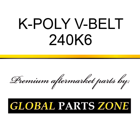 K-POLY V-BELT 240K6