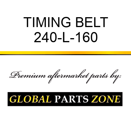 TIMING BELT 240-L-160