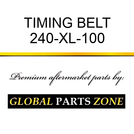 TIMING BELT 240-XL-100