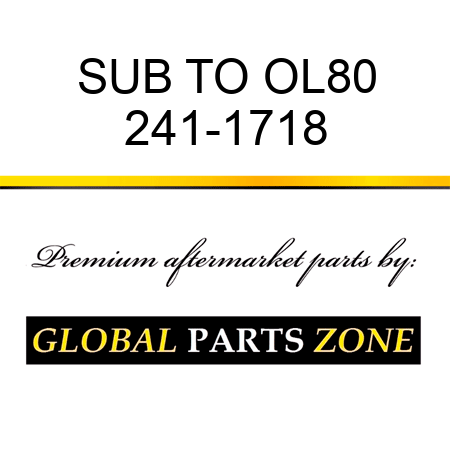 SUB TO OL80 241-1718