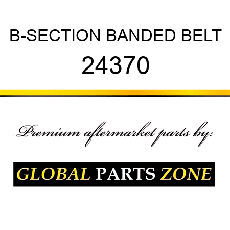 B-SECTION BANDED BELT 24370