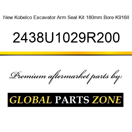 New Kobelco Excavator Arm Seal Kit 180mm Bore K916II 2438U1029R200